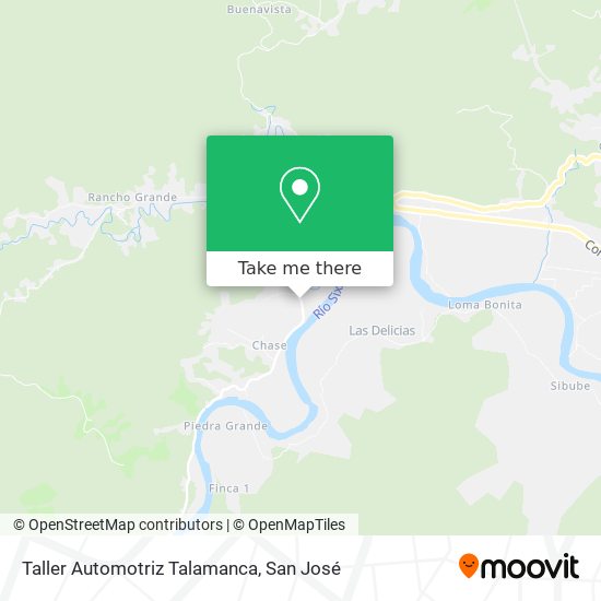 Taller Automotriz Talamanca map