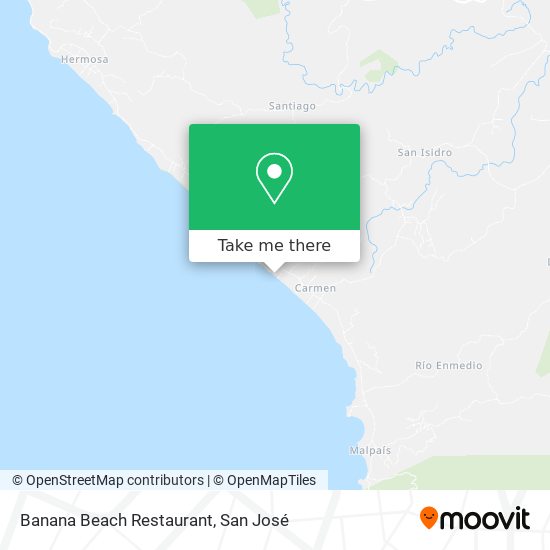 Banana Beach Restaurant map