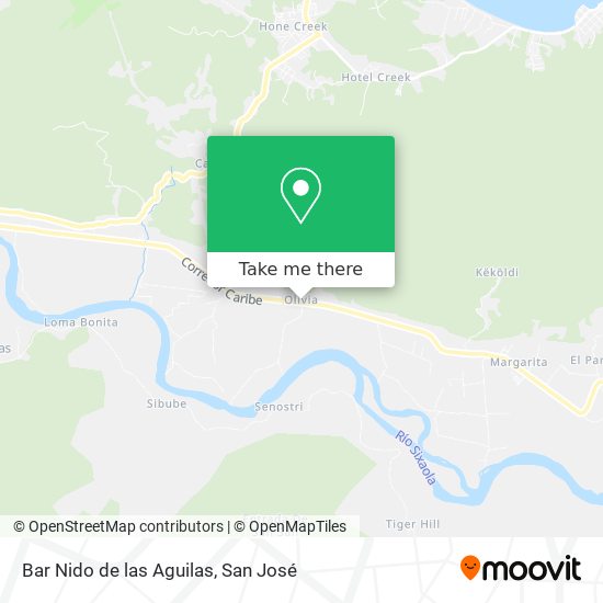 Bar Nido de las Aguilas map