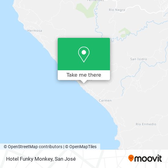 Hotel Funky Monkey map