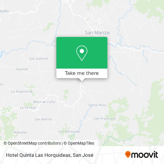 Hotel Quinta Las Horquideas map