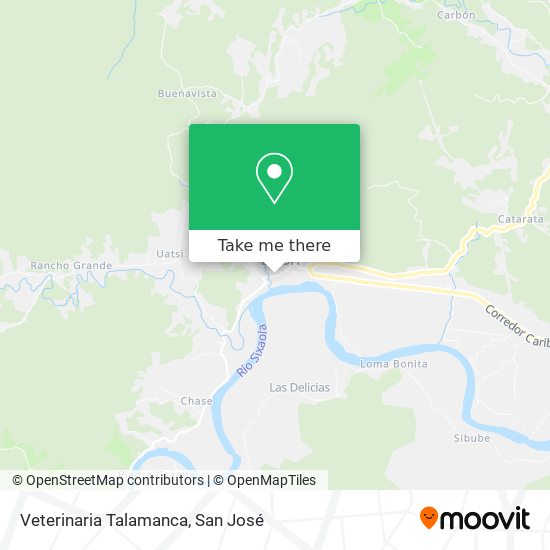 Veterinaria Talamanca map