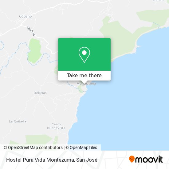 Mapa de Hostel Pura Vida Montezuma