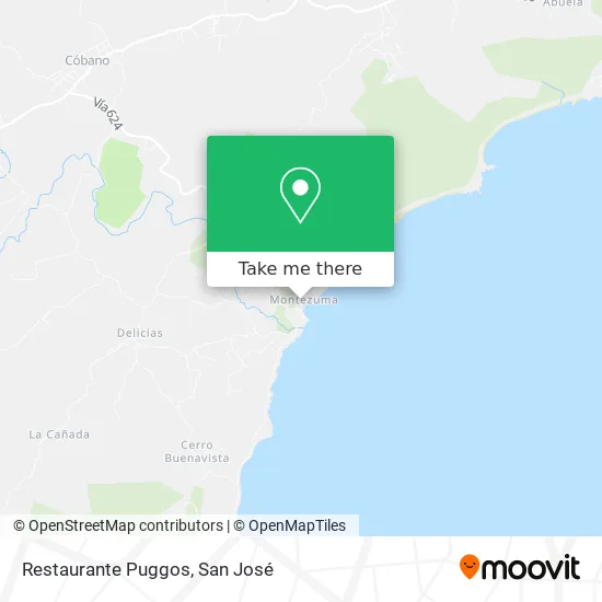 Restaurante Puggos map