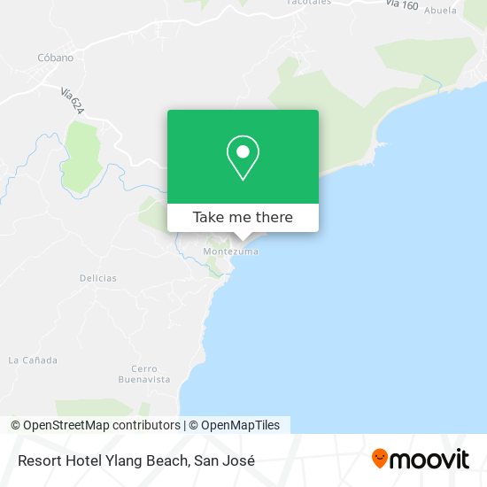 Resort Hotel Ylang Beach map