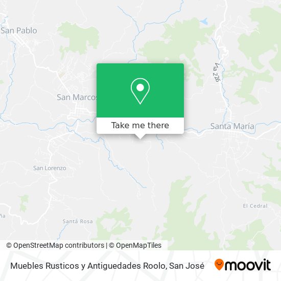 Mapa de Muebles Rusticos y Antiguedades Roolo