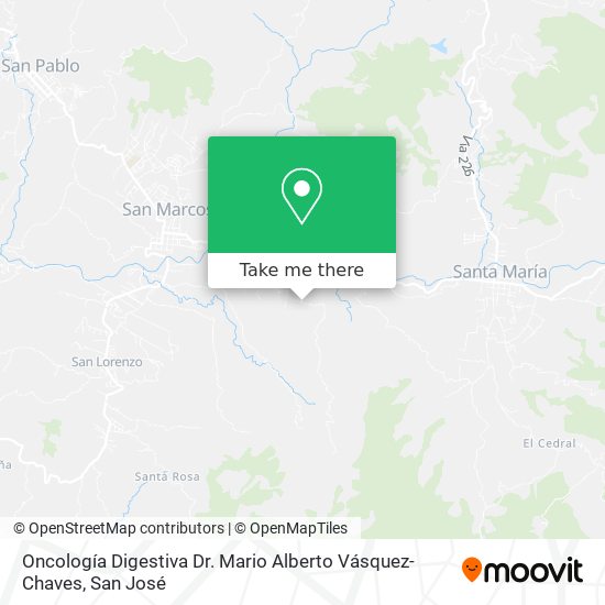 Mapa de Oncología Digestiva Dr. Mario Alberto Vásquez-Chaves