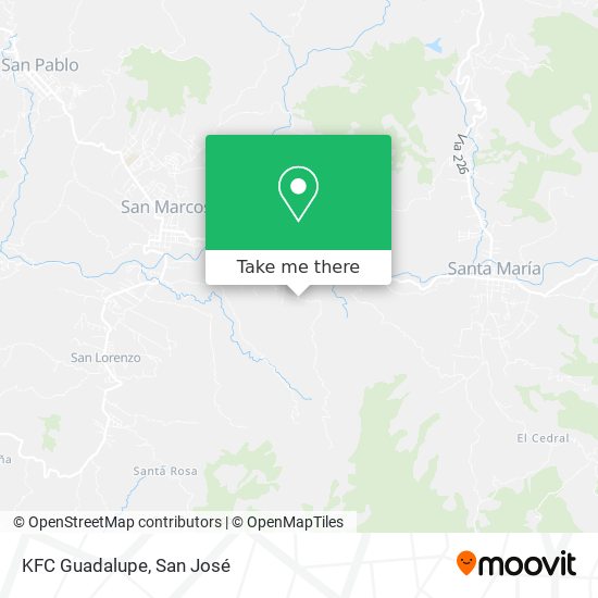 Mapa de KFC Guadalupe