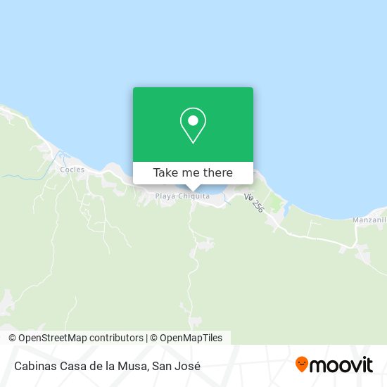 Cabinas Casa de la Musa map