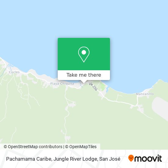 Pachamama Caribe, Jungle River Lodge map