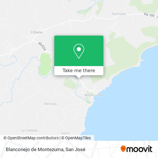 Mapa de Blanconejo de Montezuma