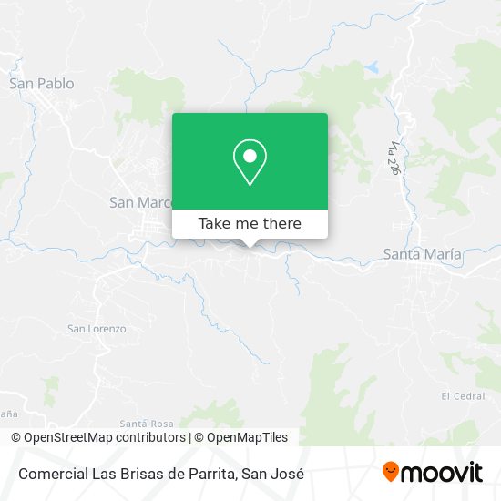 Comercial Las Brisas de Parrita map