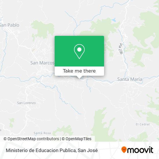 Ministerio de Educacion Publica map
