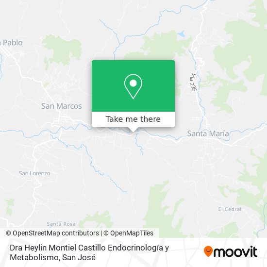 Mapa de Dra Heylin Montiel Castillo Endocrinología y Metabolismo
