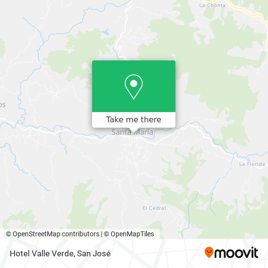 Mapa de Hotel Valle Verde
