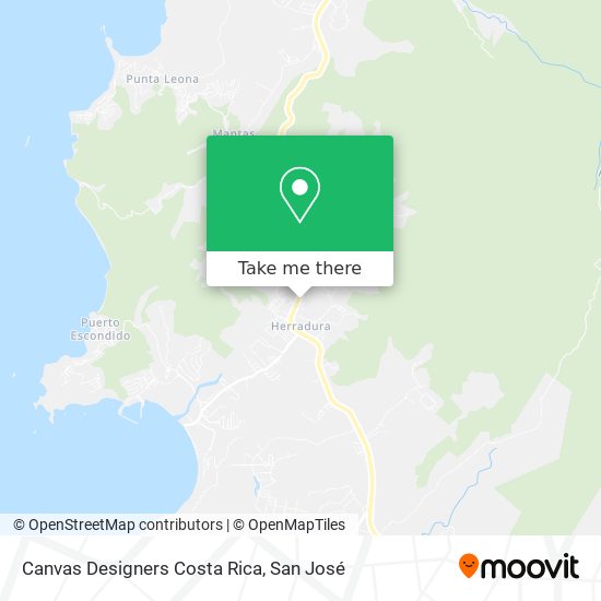 Canvas Designers Costa Rica map