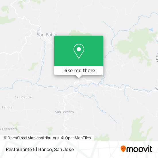 Mapa de Restaurante El Banco