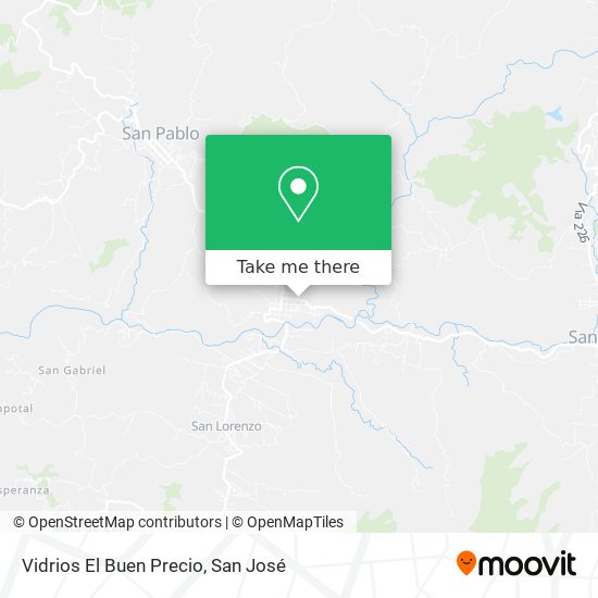 Vidrios El Buen Precio map