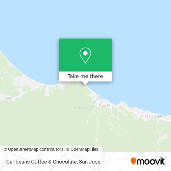Caribeans Coffee & Chocolate map