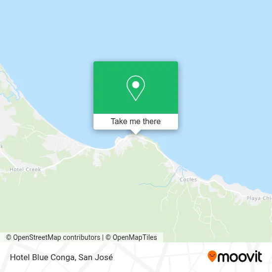 Hotel Blue Conga map