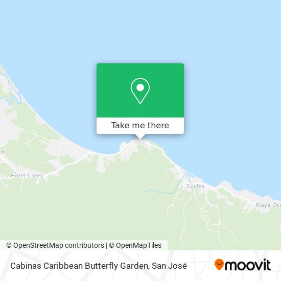 Cabinas Caribbean Butterfly Garden map