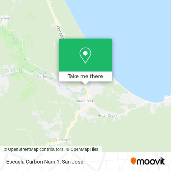 Mapa de Escuela Carbon Num 1