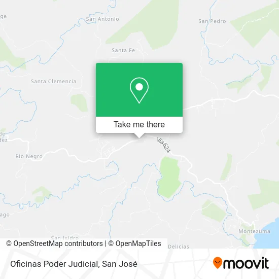 Oficinas Poder Judicial map