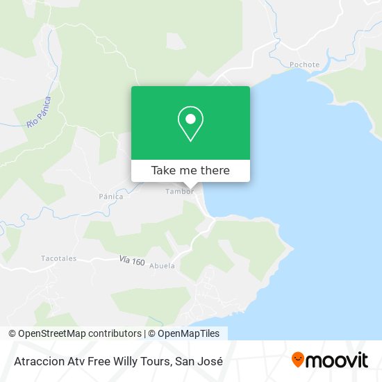 Atraccion Atv Free Willy Tours map
