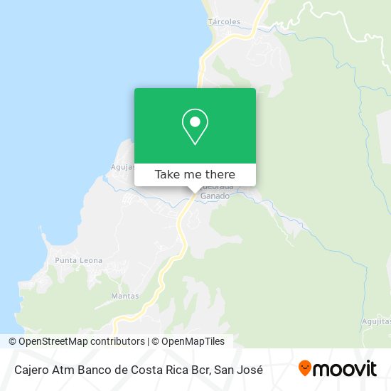Cajero Atm Banco de Costa Rica Bcr map