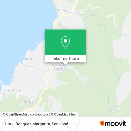 Hotel Bosques Margarita map
