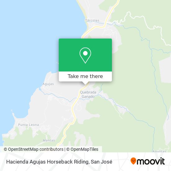 Mapa de Hacienda Agujas Horseback Riding