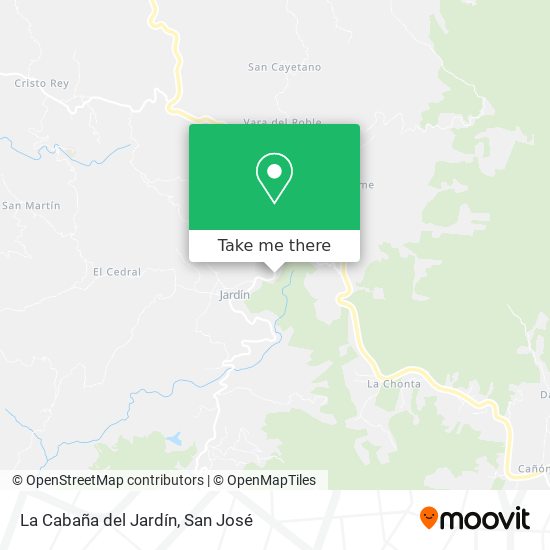 La Cabaña del Jardín map