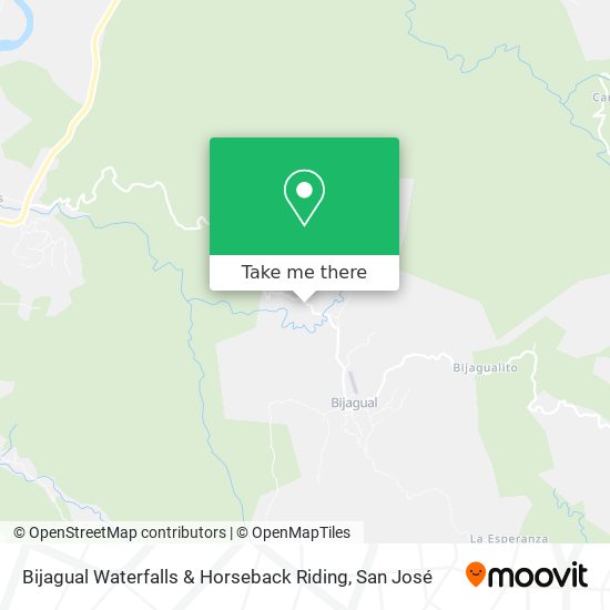 Bijagual Waterfalls & Horseback Riding map