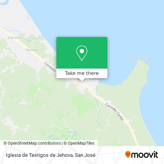 Mapa de Iglesia de Testigos de Jehova