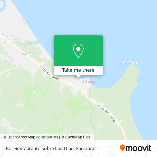 Bar Restaurante sobre Las Olas map