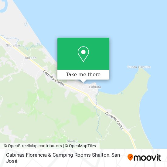Cabinas Florencia & Camping Rooms Shalton map