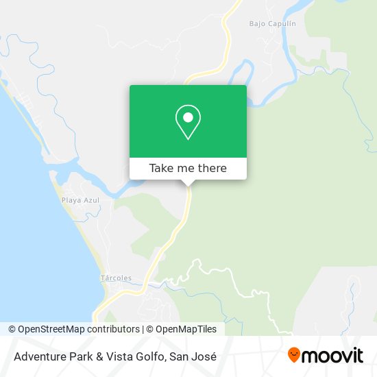 Adventure Park & Vista Golfo map