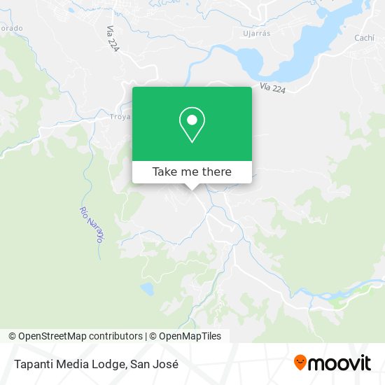 Tapanti Media Lodge map