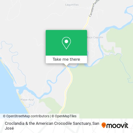 Mapa de Croclandia & the American Crocodile Sanctuary