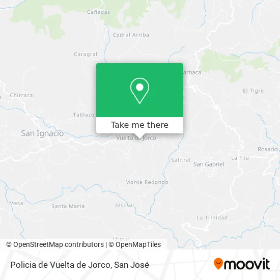 Policia de Vuelta de Jorco map