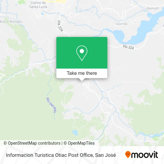 Informacion Turistica Otiac Post Office map