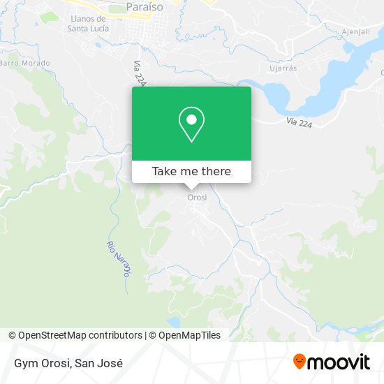 Mapa de Gym Orosi