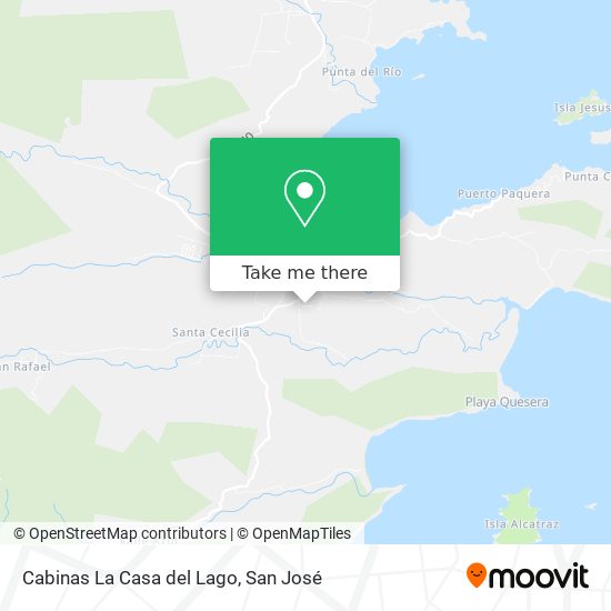 Cabinas La Casa del Lago map