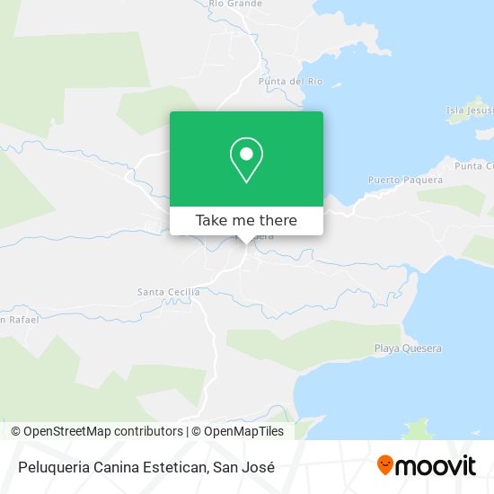 Mapa de Peluqueria Canina Estetican