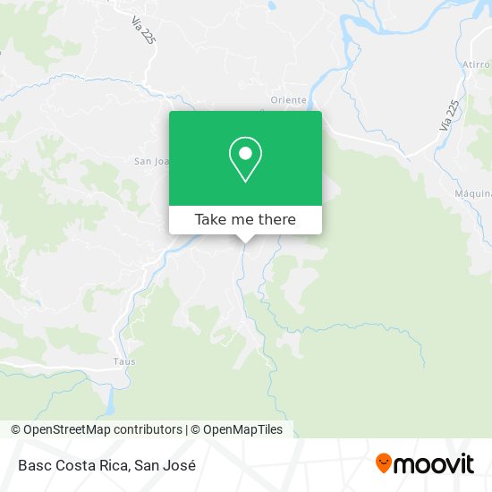 Mapa de Basc Costa Rica