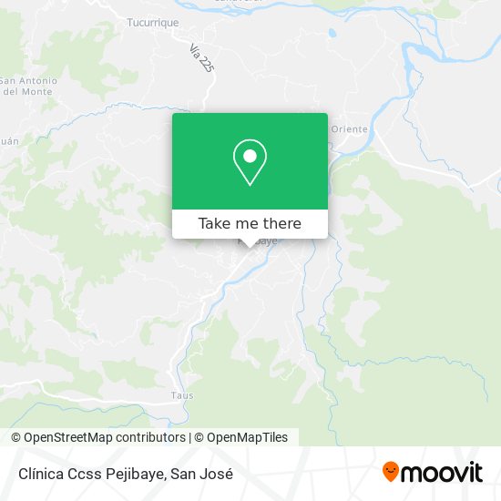 Clínica Ccss Pejibaye map