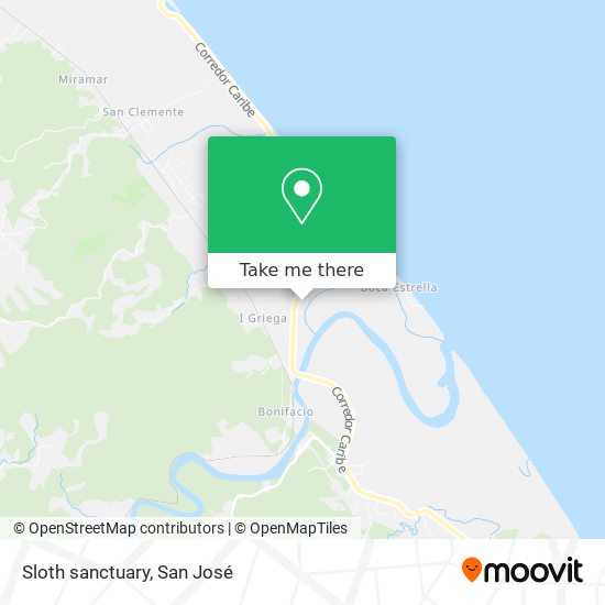 Mapa de Sloth sanctuary
