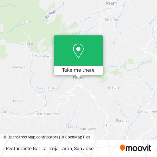 Mapa de Restaurante Bar La Troja Tarba
