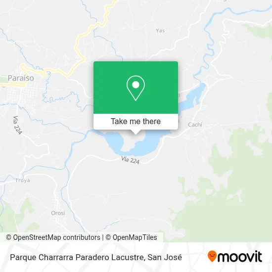 Parque Charrarra Paradero Lacustre map