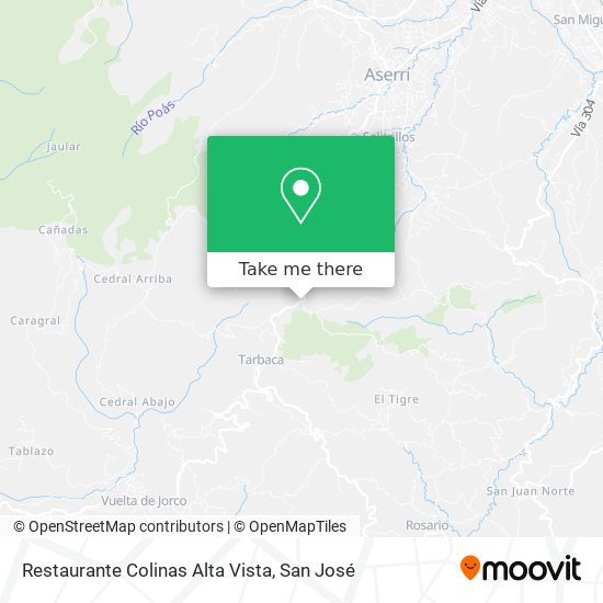 Restaurante Colinas Alta Vista map